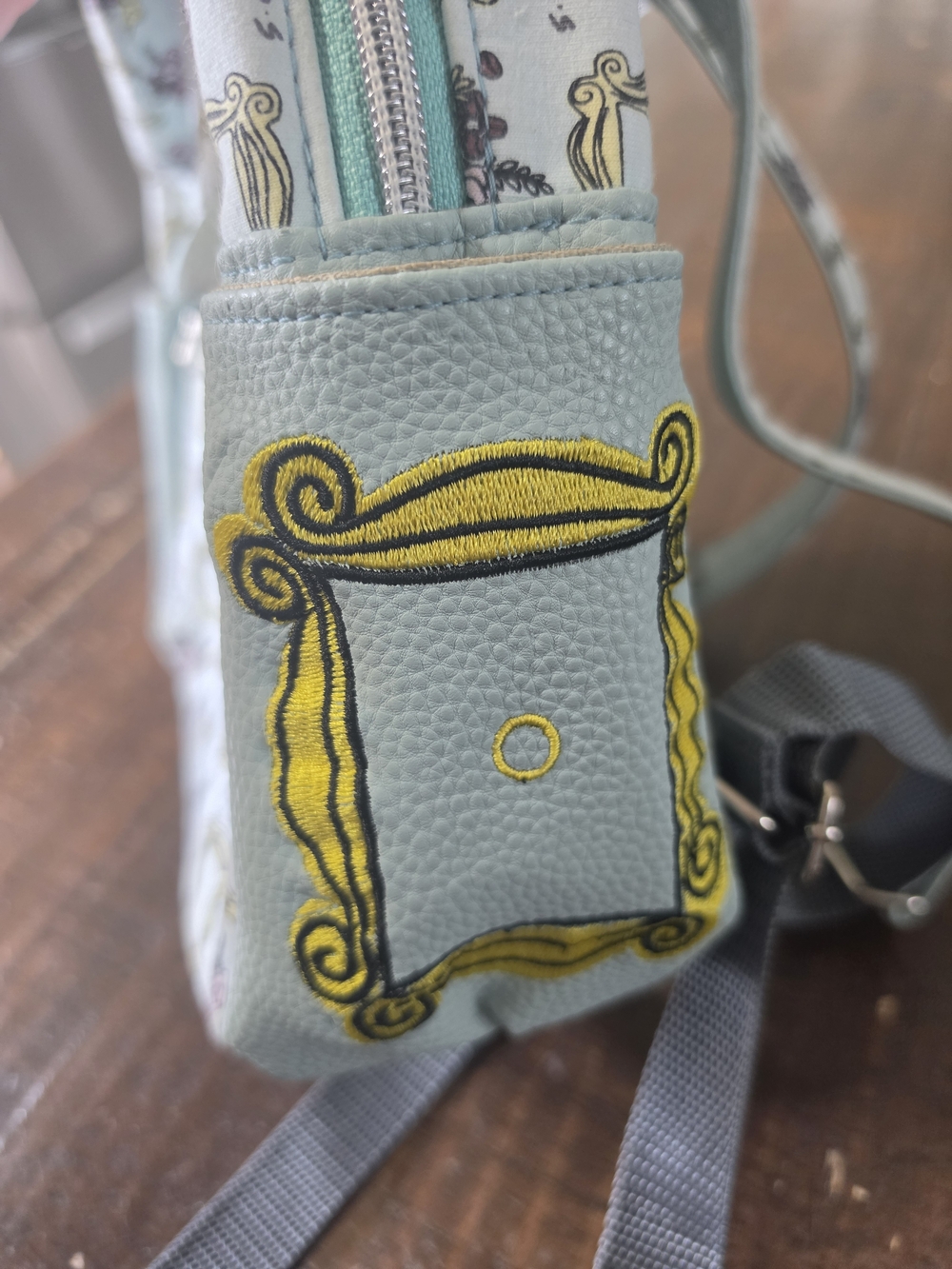 Friends Light Blue Mini Backpack with Frame Print - Picture 3 of 5
